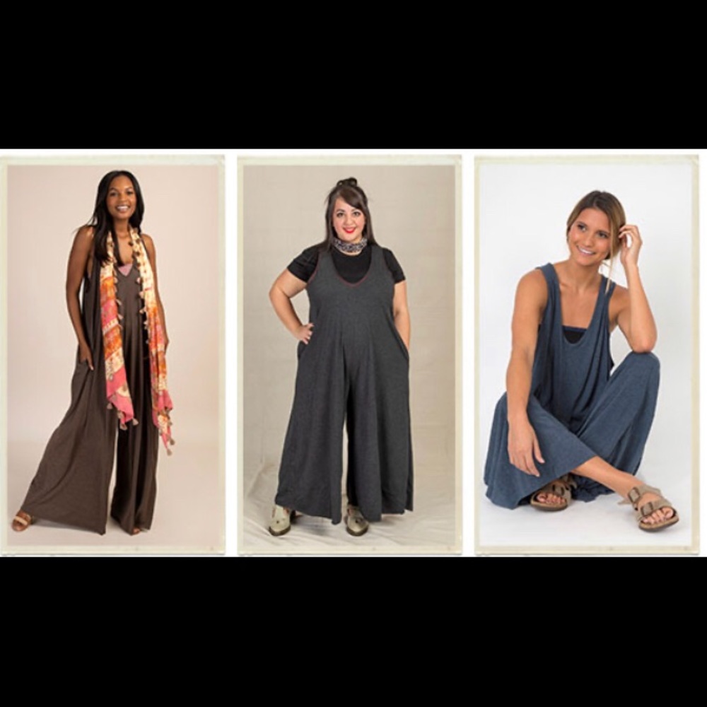 *ISO* Natural Life One Size Knit Jumpsuit - Picture 4 of 4